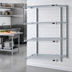 Thumbnail image #2 for Eagle Group 4-Tier Add-On Wire Shelving Unit with QuadTruss, 42W x 24D x 74H, Chrome-Plated