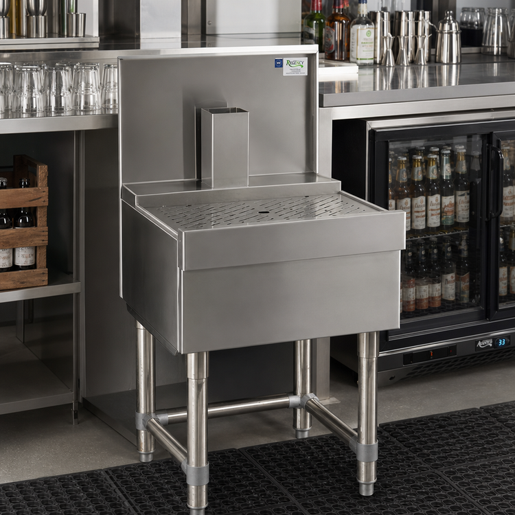 Product image #2 for 30-Inch Stainless Steel Underbar Beer Drainer with Removable Insert