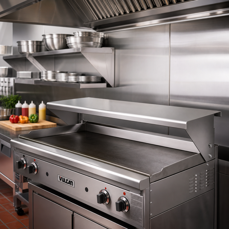 Product image #2 for Vulcan 36-Inch Stainless Steel Griddle Plate Rail Accessory for MSA and 900RX Gas Griddles