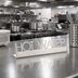 Thumbnail image #2 for American Metalcraft Hot Water Stainless Steel Printed Table Sign, 5-Inch