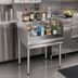 Thumbnail image #2 for Krowne Silver Series 4-Step Raised Liquor Display, 24 Inch Wide Freestanding Stainless Steel Underbar Unit