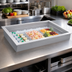 Thumbnail image #2 for Hatco IWB-3 Drop-In Iced Cold Pan Food Well, 3-Pan, 45 x 27 Inches