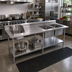Thumbnail image #2 for 84-Inch x 30-Inch 304 Stainless Steel Sink Work Table with Right-Side Prep Sink and Hand Sink