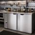 Thumbnail image #2 for Beverage-Air 68-Inch Two-Section Food-Rated Back Bar Refrigerator with Solid Doors and Left-Side Compressor (BB68HC-F-S)