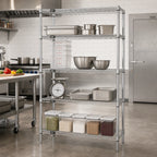 Thumbnail image #2 for Quantum WR86-1872C Chrome Wire Shelving Starter Kit, 72"W x 18"D x 86"H, 4 Shelves, Stationary