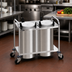 Thumbnail image #2 for Atlas Metal MOPD4H-8-1/8 Mobile Heated 4-Stack Plate Dispenser