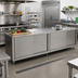 Thumbnail image #2 for John Boos 132-Inch x 24-Inch Stainless Steel Enclosed Work Table with Sliding Doors