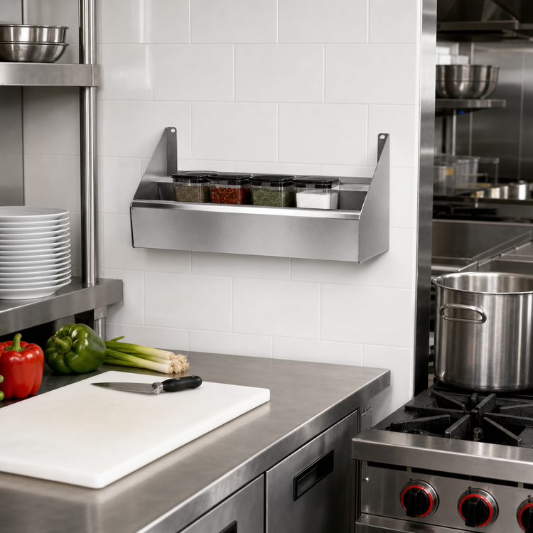 Product image #2 for CHOICE 30-Inch Double Stainless Steel Speed Rail with Keyhole Mounting