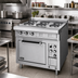 Thumbnail image #3 for Lang 36 Inch Electric Heavy Duty Range with Standard Oven Base, 2 Hot Tops, and 2 French Plates
