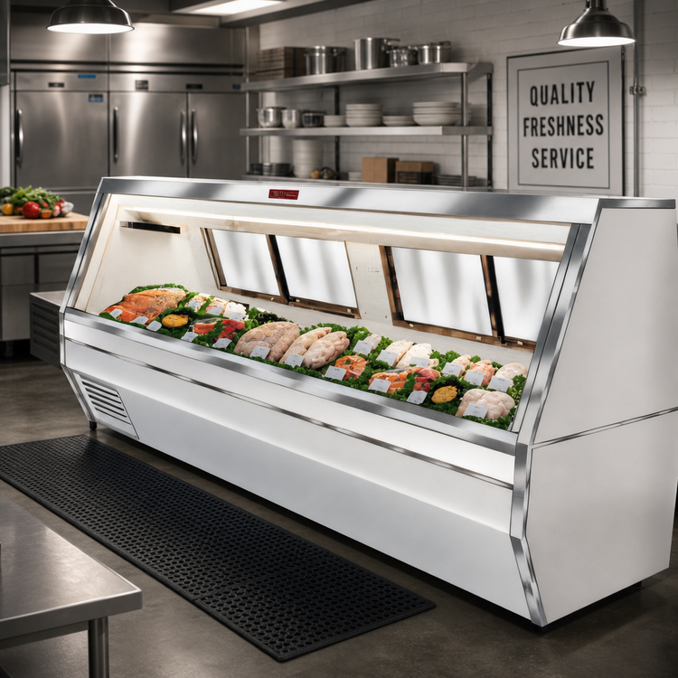 Product image #2 for Howard-McCray 35 Series 119-Inch Remote Double Duty Fish and Poultry Service Case with LED Lighting
