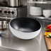 Thumbnail image #2 for American Metalcraft Lift 110 oz Round Angled Melamine Bowl, 11-1/4 Inch Dia. x 5-1/2 Inch H, White with Black Speckles