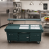 Thumbnail image #2 for Cambro CamKiosk 4-Pan Well Mobile Food Cart, No Roof, Granite Green
