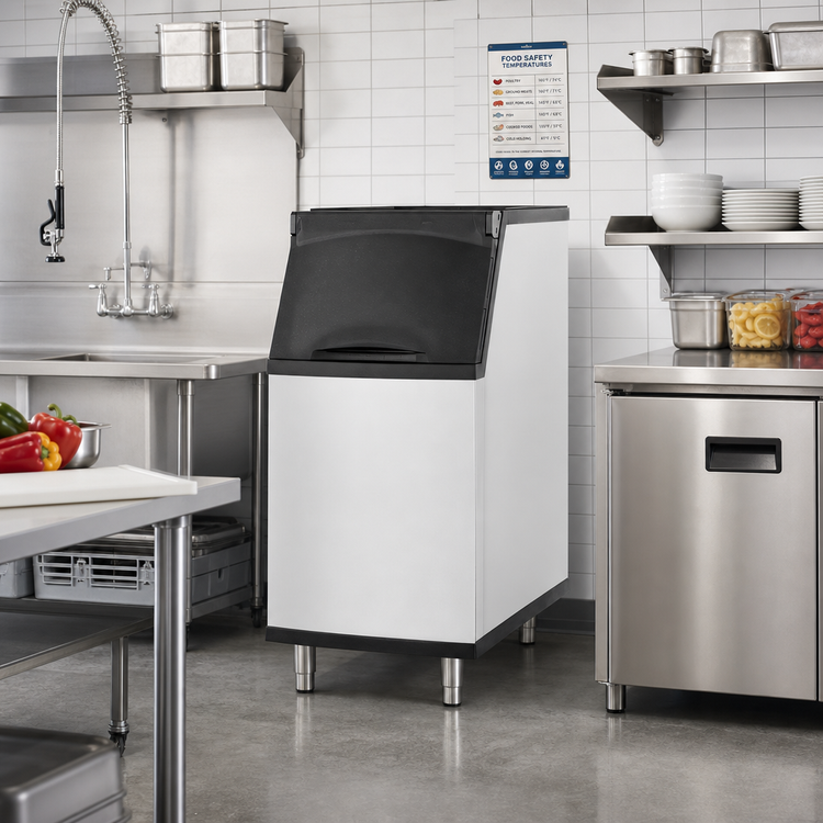 Product image #2 for True 365 lb Ice Bin for Top-Mounted Ice Makers with Slow-Close Front Door