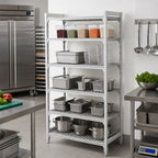 Thumbnail image #3 for Cambro Camshelving® Premium CPU212472V5480 5-Shelf Vented Stationary Starter Shelving Unit, 21 x 24 x 72 Inches