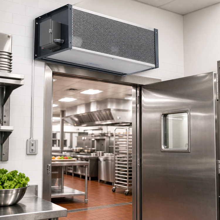 Product image #2 for Berner Industrial Direct Drive 12 42-Inch Electric Heated Air Curtain