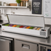 Thumbnail image #3 for Turbo Air E-Line 70-7/8-Inch Countertop Salad Prep Table with Side-Mounted Self-Contained Refrigeration, 8 GN 1/3 Pan Capacity