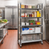 Thumbnail image #2 for Cambro Camshelving Elements XTRA High Density Top Rail Stationary Starter Unit, 24 x 60 x 81 Inches, 5-Tier Overhead Track Shelving