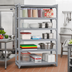 Thumbnail image #3 for Cambro Camshelving Premium Solid Shelf Kit, 24 x 54 Inches, 5-Shelf, Speckled Gray