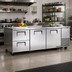 Thumbnail image #2 for True Deep Undercounter Refrigerator, 93-1/4 Inch Wide, 2 Doors and 2 Drawers, Self-Contained Side-Mounted