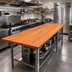 Thumbnail image #2 for Boos Block American Cherry Edge Grain Kitchen Countertop, 144 x 42 x 1-1/2 Inches, Varnique Finish