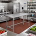 Thumbnail image #2 for Advance Tabco 84-Inch x 36-Inch 16 Gauge 304 Stainless Steel Flat-Top Work Table with Open Base