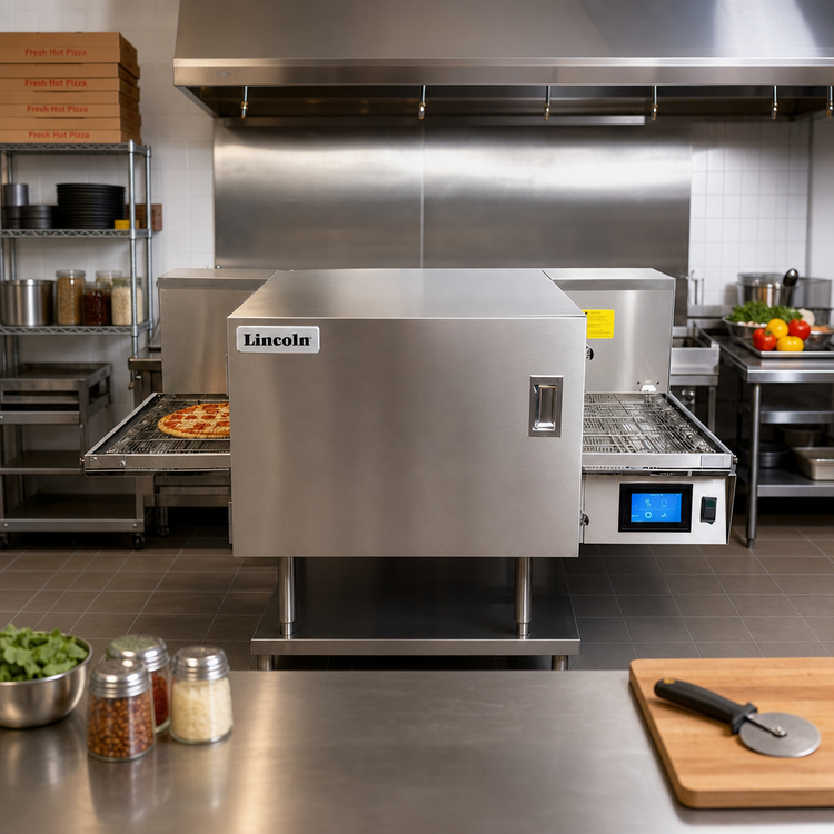 Product image #2 for Lincoln Aperion 24 Series Single Deck LP Gas Impinger Conveyor Oven with 20 x 48-Inch Conveyor and 24-Inch Baking Chamber