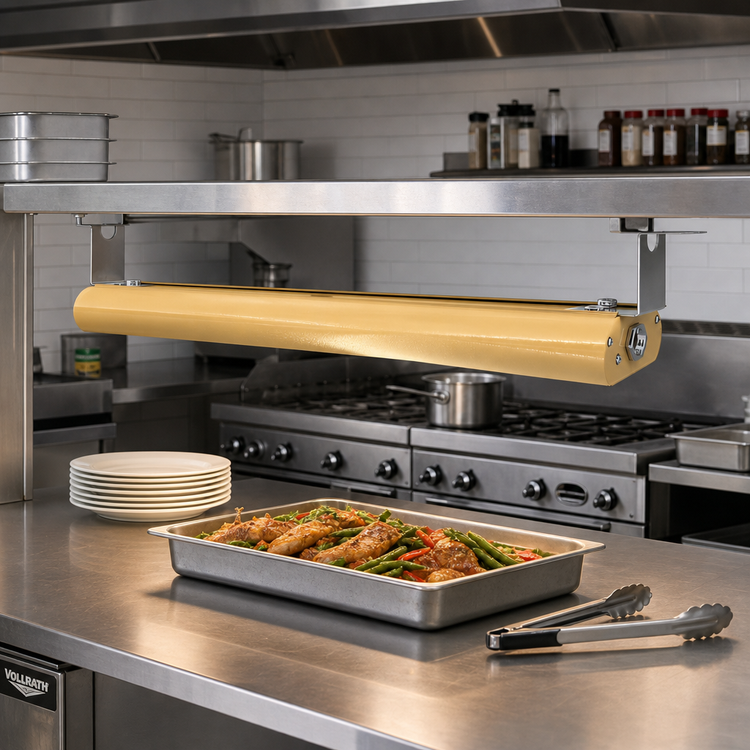 Product image #2 for Vollrath 42-Inch Low Profile Unlighted Strip Heat Lamp, 208V, Hardwired