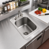 Thumbnail image #2 for Eagle Group Self-Rimming Drop-In Sink with Faucet and Basket Drain, 1 Compartment, 24 x 18 x 13.5-Inch Bowl
