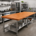 Thumbnail image #2 for Boos Block American Cherry Edge Grain Kitchen Countertop with Varnique Finish, 96 x 36 x 1-1/2 Inch