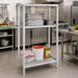Thumbnail image #2 for Channel Manufacturing Fully Assembled 2-Shelf Tubular Aluminum Dunnage Shelving, 42 x 20 x 64 Inches