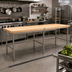 Thumbnail image #2 for John Boos Stainless Steel Baker's Table Frame for 168 x 36 Inch Top