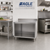 Thumbnail image #2 for Eagle Spec-Master Marine Counter Edge Open Front Stainless Steel Work Table Cabinet Base, 36 x 30 Inches