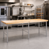 Thumbnail image #2 for John Boos Welded Stainless Steel Baker's Table Frame for 144