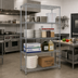 Thumbnail image #2 for 24 x 48 Inch Chrome-Plated Wire Shelving Starter Kit with 74 Inch Posts