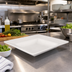 Thumbnail image #2 for Quattro 14-Inch Square Deep Wide Rim Fully Vitrified Ceramic Platter, Pearl White