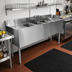 Thumbnail image #2 for CHOICE by Glastender C-FSB-96 Four-Compartment Underbar Sink Unit with Dual Drainboards, 96 x 24 Inches
