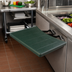 Thumbnail image #3 for Carlisle Maximizer Drop-Down Food Bar End Shelf, 17-5/8 x 25 in, Forest Green