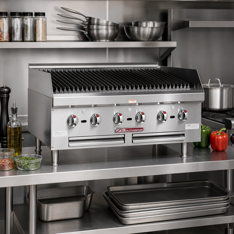 Product image #2 for Southbend 18-Inch Countertop Gas Charbroiler with Cast Iron Radiants