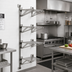 Thumbnail image #2 for Eagle Group Prepackaged Adjustable Post Wire Wall Mount Mid Unit for 21-Inch Shelves, 63-Inch Post, Stainless Steel