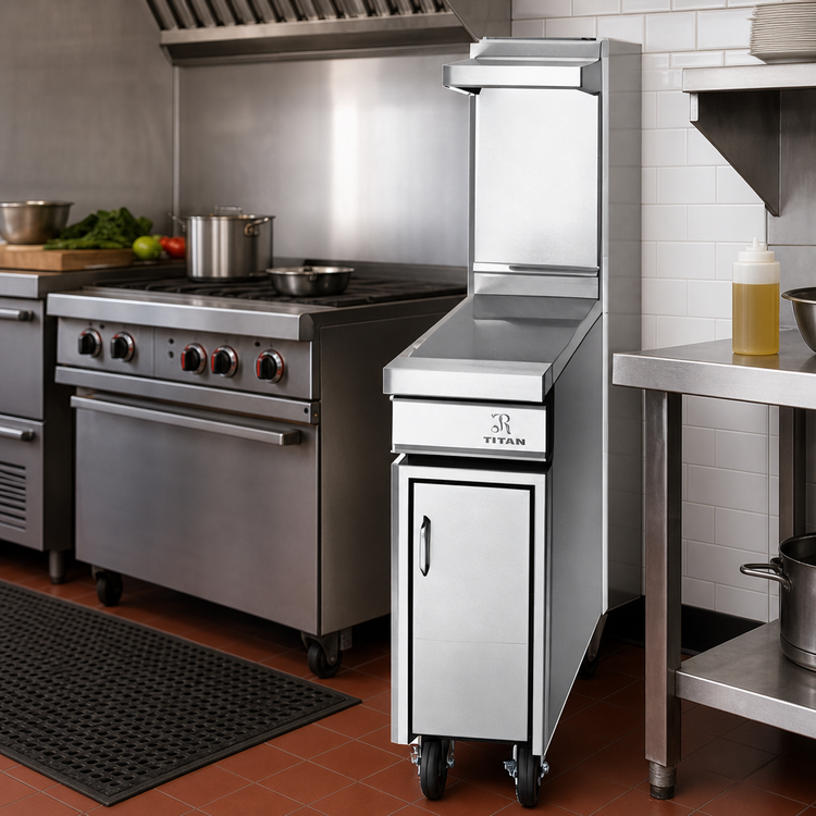 Product image #2 for Titan 12-Inch Stainless Steel Spreader Cabinet with Insulated Double-Wall Door