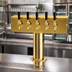 Thumbnail image #2 for Micro Matic T Style Countertop 5-Faucet Glycol-Cooled Draft Beer Tower, PVD Brass Finish