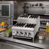 Thumbnail image #2 for Supreme JHPE-3-224-F 24 Inch Gas Step-Up Commercial Hot Plate with 5 Open Burners