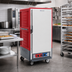 Thumbnail image #2 for Metro C5 3 Series 3/4 Height Combination Heated Holding and Proofing Cabinet with Red Insulation Armour, Full-Length Solid Doors, Lip Load Slides