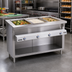 Thumbnail image #2 for Thurmaduke E-3-DLSS 3-Well Electric Steamtable with Stainless Steel Sealed Wells, Undershelf, and Cutting Board