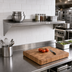 Thumbnail image #2 for John Boos Stallion 36-Inch x 12-Inch Wall-Mounted Stainless Steel Shelf with Safety Edge Front and 1-1/2-Inch Rear Up-Turn