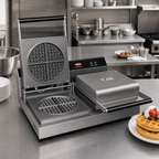Thumbnail image #2 for Hatco Quick Ship RWM-2-QS Double Round Countertop Waffle Maker, 7-Inch Waffles, Cast Aluminum Plates, Electronic Controls