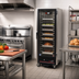 Thumbnail image #2 for hotLOGIX HL3-14 One-Compartment 3/4-Height Insulated Aluminum Heated Holding Cabinet with Glass Door, 28 Pan Capacity