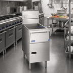 Thumbnail image #2 for Pitco Frialator (Middleby) Solstice SG14R-S Gas Floor Fryer, Full Frypot, Millivolt Controls, 40-50 lb Oil Capacity, Stainless Steel