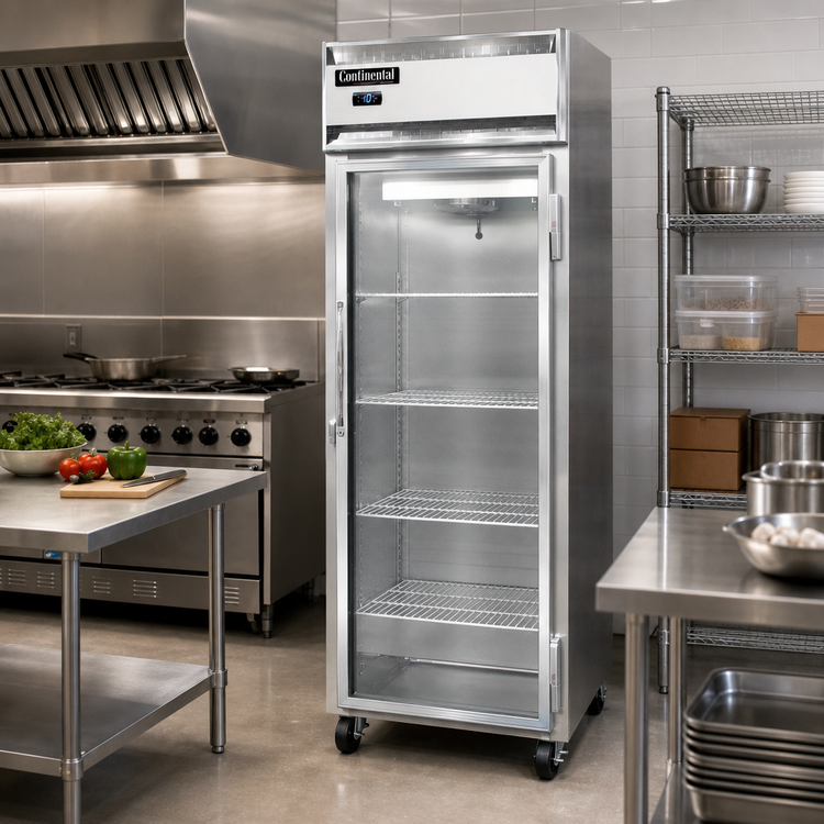 Product image #2 for Continental Refrigerator 1FENGD One-Section Extra-Wide Reach-In Glass Door Freezer