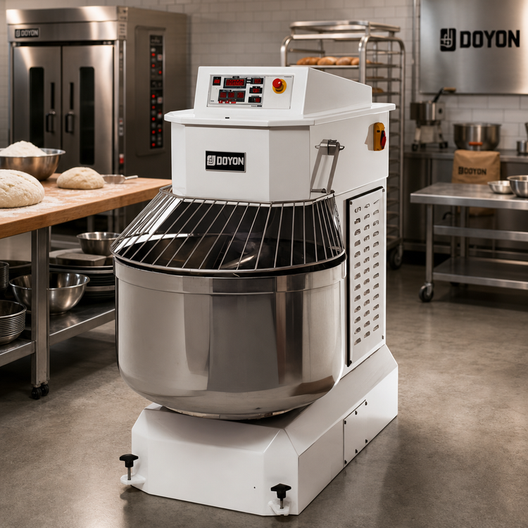 Product image #2 for Doyon AEF080 286 lb. Dough Capacity 2-Speed Spiral Mixer with Programmable Digital Control